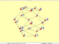 Dodecahedron, opposite faces rotated by five-cycles