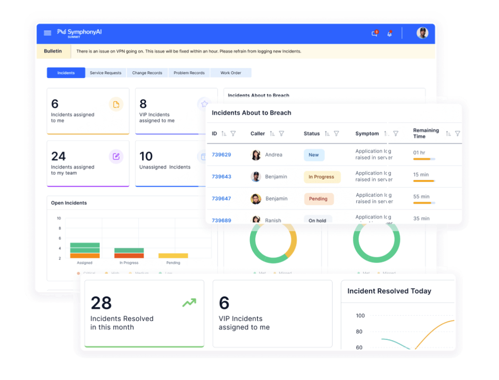 SymphonyAI IT Service Management Screenshot 1