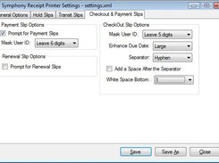Checkout and Renewal Slip Options