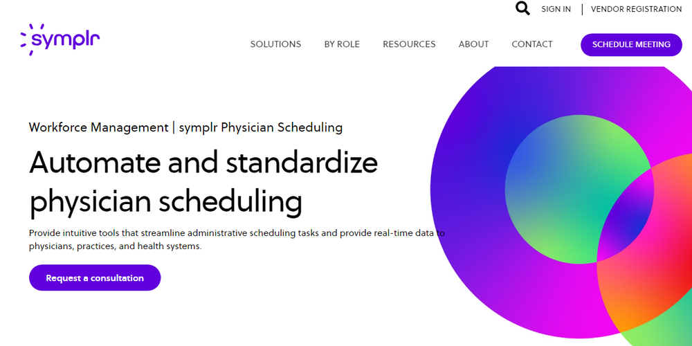 symplr Physician Scheduling Screenshot 1