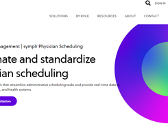 symplr Physician Scheduling Screenshot 1