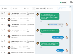 Live chat support