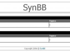 The frontpage of SynBB
