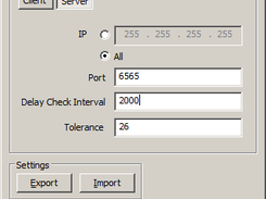 Configuration in server mode