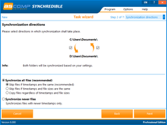Sync directions