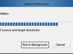 Detailed status bar which monitors synchronisation process