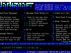 Synchronet Main Menu (on Vertrauen)