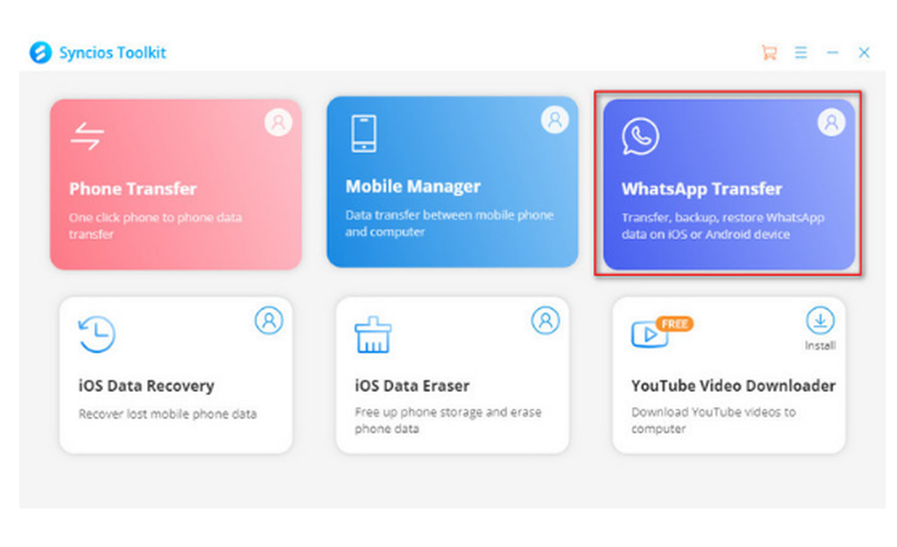 Syncios WhatsApp Transfer Screenshot 1
