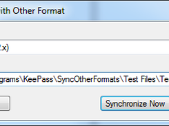 KeePass Sync Other Formats Screenshot 1