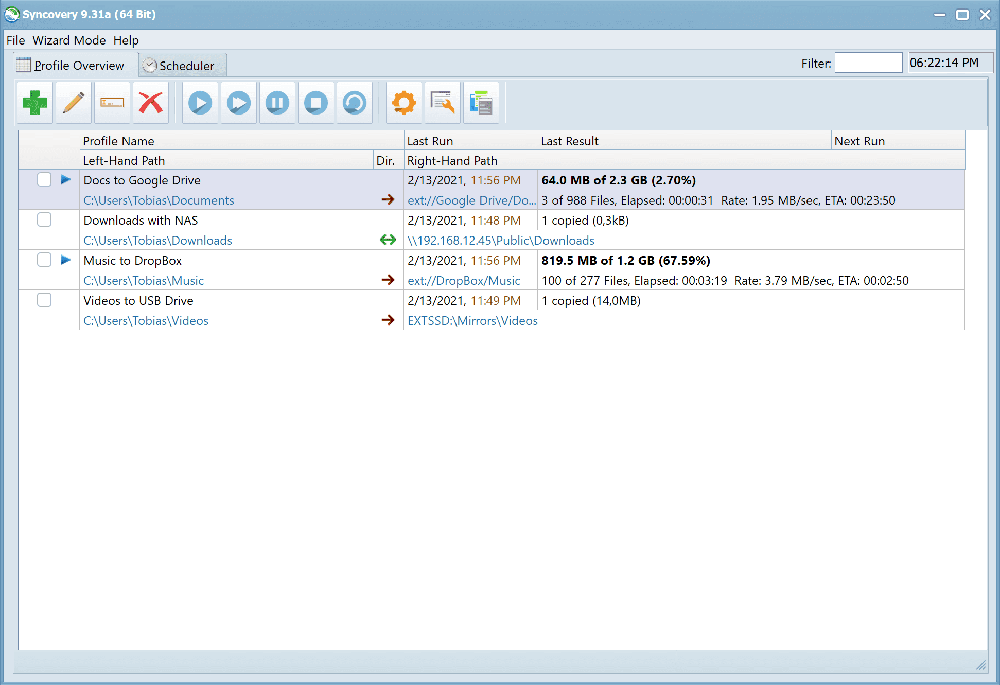 Syncovery Screenshot 1