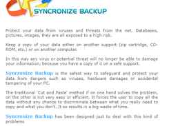 Syncronize Backup Screenshot 1