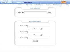 Search Entry Page showing the new Advanced Search Entry