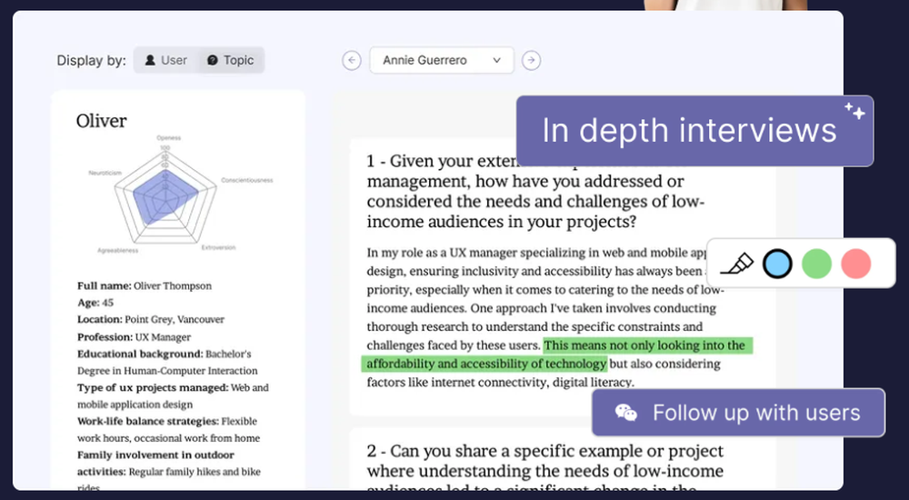 Synthetic Users Screenshot 1