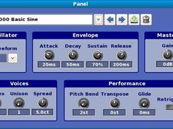 A simple synth created with SynthForge.
