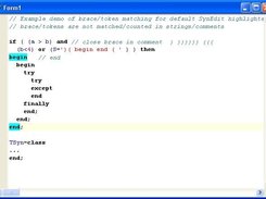 SynTokenMatch (delphi keywords highlighting)