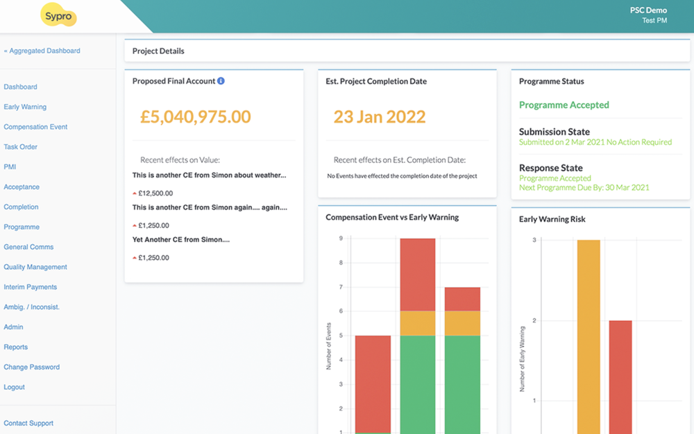 Sypro Contract Manager Screenshot 1