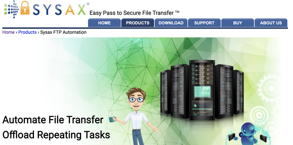 Sysax FTP Automation Screenshot 1