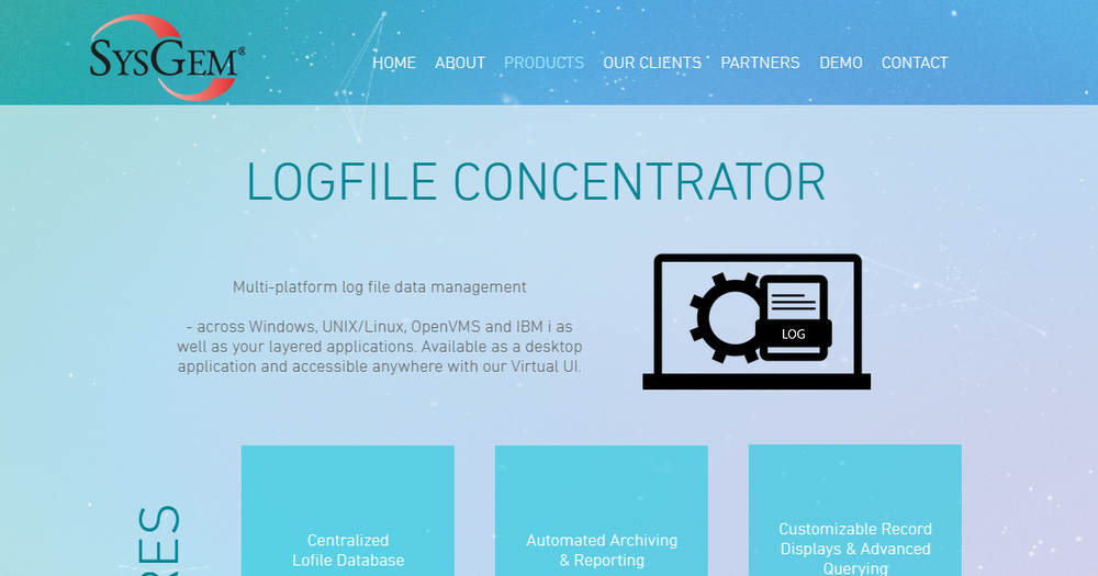 Sysgem Logfile Concentrator Screenshot 1