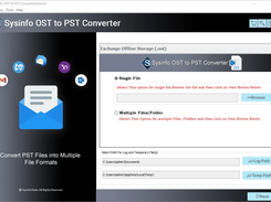 Sysinfo OST to PST Converter Screenshot 1