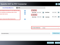 Sysinfo OST to PST Converter Screenshot 3