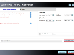 Sysinfo OST to PST Converter Screenshot 1