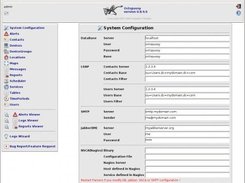 Octopussy System Configuration Page