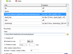 Files rotation setup