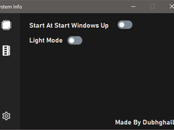 Dark Settings Panel