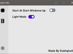 Light Settings Panel