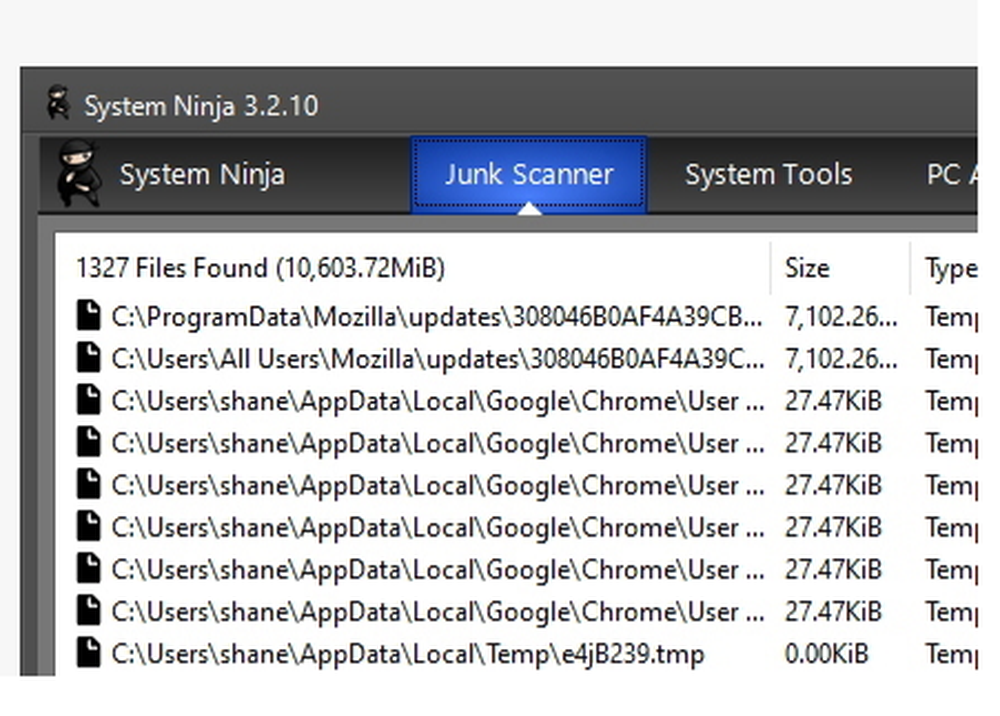 System Ninja 3.2.2 - SingularLabs