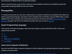 System Programming Roadmap Screenshot 1