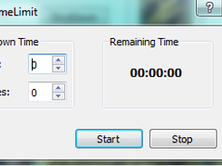 UI for setting user defined time limit for shutting down your PC