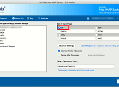 SysTools Email Backup Wizard Screenshot 1