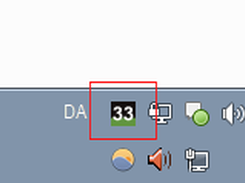 Windows 7 tray icon