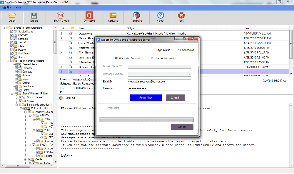 SysVita OST to PST Converter Screenshot 1