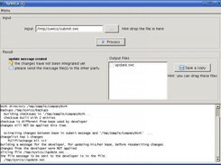 Running on the company side, after processing a message