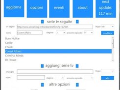 settings screen