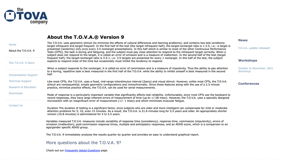 T.O.V.A. Screenshot 1