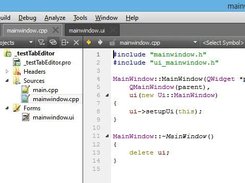 QtCreator tabs in edit mode