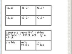 ASCII ART TABLE Screenshot 1