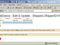 Edit a single record through IE.