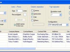 Import wizard dialog