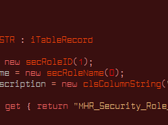 An example of a table defined in code using the TableProcessor