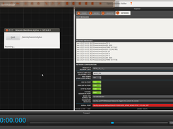 tablet2osc and IanniX : you can see the OSC messages sent by tablet2osc in the right part of IanniX
