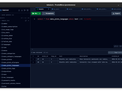 SQL Editor — Monaco editor with query results and data grid