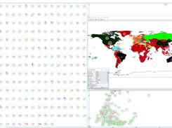 Linkable Scatterplots - Multiple Plots with Map