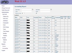 WebUI Accounting Log Report