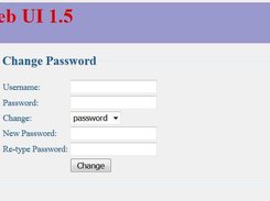 WebUI Change Password