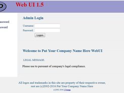 WebUI Start Page