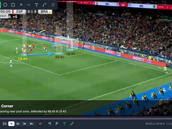 TactiCode allows you to draw in any video clip with telestration tools